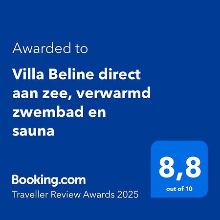 Villa Beline Direct Aan Zee, Verwarmd Zwembad En Sauna Tribanj-Kruscica Luaran gambar
