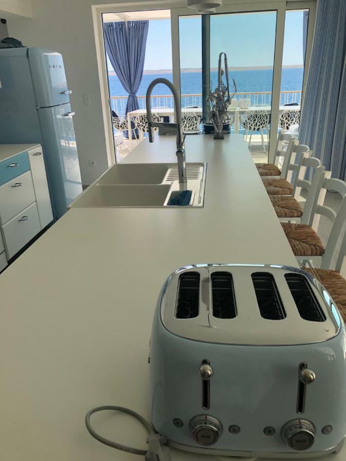 Villa Beline Direct Aan Zee, Verwarmd Zwembad En Sauna Tribanj-Kruscica Luaran gambar
