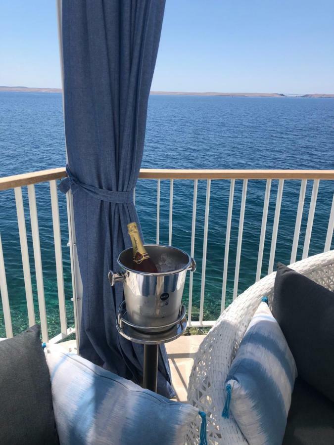 Villa Beline Direct Aan Zee, Verwarmd Zwembad En Sauna Tribanj-Kruscica Luaran gambar